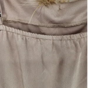 Charmed Hearts Tan Feather Trim Slip Dress Beige Women’s Size: M thumbnail 8