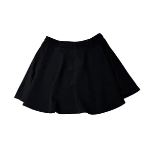 Black Skater Skirt Medium Fit Flare Textured Office Coquette thumbnail 3