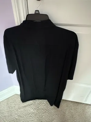 Campia Moda Short Sleeve Hawaiian Button Down Top Black Size XL thumbnail 4