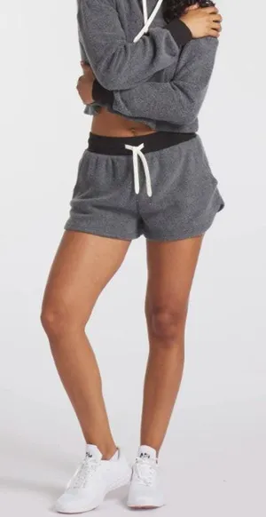 FEAT BlanketBlend Fleece Shorts Womens S Gray High Rise Lounge Sweatshorts NWT thumbnail 1