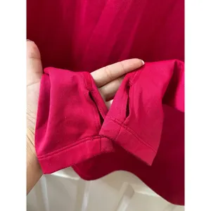 NIKE DRI-FIT Pink Long Sleeve Turtleneck Shirt Top Sz L Fuchsia Thumb Hole thumbnail 4