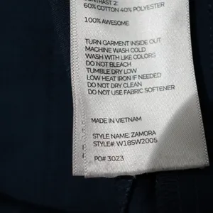 FIGS Zamora Jogger Scrub Pants Womens XS‎ Navy Blue Technical W18SW2005 thumbnail 7