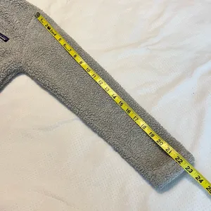 Patagonia Fleece Sherpa 1/4 Zip Pullover Top Gray Women’s Size XS thumbnail 11