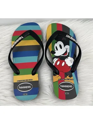 Havaianas Disney Mickey Mouse Flip Flops Unisex Women's 11/12 Men's 9/10 thumbnail 2