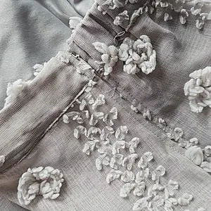 Polagram‎ -1925 Tulle Mesh Skirt Light Grey Midi Length Boho Balletcore Large thumbnail 7