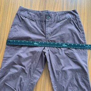 Y2K Vintage Daisy Fuentes Sz 6 Cotton Capris Brown Boho Gorpcore Cargo Indie thumbnail 5