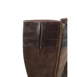 Timberland Knee High Brown Mixed Leather Boots Womens US Sz 7 Zip Casual Winter thumbnail 8