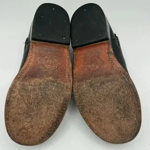 NANA Vintage Late 80s Early 90s Black Leather Single Buckle Shoes Size UK 4 US 6 thumbnail 10