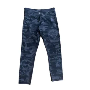 Zyia womens black gray camo 7/8 length‎ athletic leggings yoga pants sz 8-10 thumbnail 2