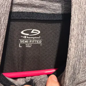 Champion Women's Gray Heather Ruched Mock Neck Quarter Zip Athletic Pullover‎ L thumbnail 7