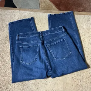 Quince Bella Stretch Patch Pocket Wide Leg Jeans Women 31 Blue High Rise Organic thumbnail 8