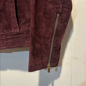 Suede moto jacket size‎ s Red thumbnail 2