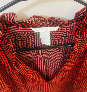 H&M Blouse Red and Black thumbnail 2