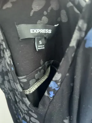 Express Black Floral Maxi Dress  thumbnail 3