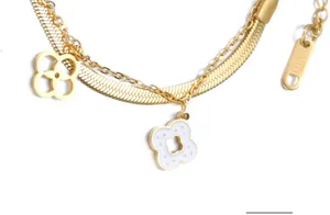 Radiant Luxe Colorful Clover Motif Charm Bracelet thumbnail 4
