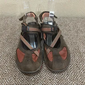 Merrell Cambrian Emme Leather Ginger Vibram Soles Walking Hiking Shoes Sz 8 GUC thumbnail 2