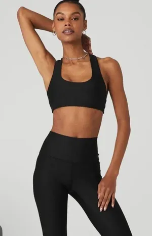 ALO AIRLIFT AIRLIFT ADVANTAGE RACERBACK BRA Black Size M NWT thumbnail 1