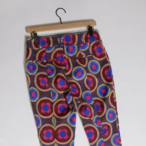 ANTHROPOLOGIE‎ The Slim Trousers Pants Retro Floral Cropped Bright Size 4 thumbnail 9