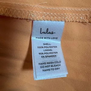 NEW Lulus Incredible Love Light Orange Satin Cowl Back Midi Slip Dress Size L thumbnail 10