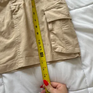 Brandy Melville Khaki Cargo Mini Skirt Tan 100%‎ Cotton Utility Beachy Summer thumbnail 3