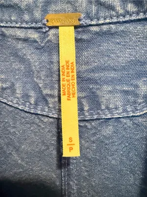FREE PEOPLE Rhodes Chino Coveralls Romper in Mazarine Blue size Small thumbnail 5