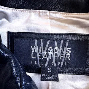 Wilsons Leather Pelle Studio Women Black Genuine‎ Leather Jacket Size S thumbnail 6