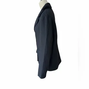 Abercrombie & Fitch Black Wool‎ Blend Pea jacket size medium thumbnail 3