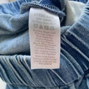 Everlane Organic Cotton Relaxed Coastal Clean Sustainable Easy Jean Short 0 Blue thumbnail 5