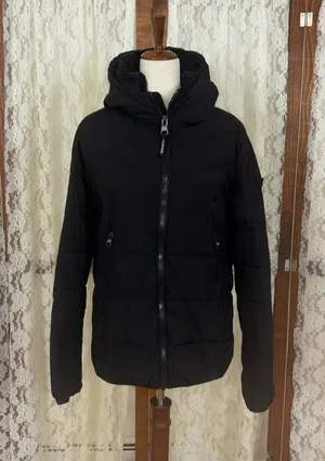 Nice Calvin Klein Sherpa Hood Black Puffer Jacket thumbnail 1
