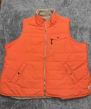 Carhartt Womens Midweight Sherpa Lined Reversible Vest Jacket Size 3X thumbnail 1