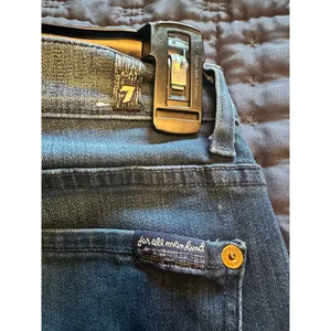 7 for all mankind Roxanne Mid Rise size 25 made in USA thumbnail 3