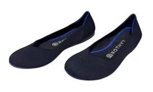 Rothy’s The Flat Womens 7.5 Black Round Toe Slip On Shoes thumbnail 1