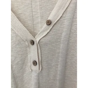 Free People Gritty Boho Granola Girl Earthcore Linen Cotton Shirt Top Medium thumbnail 2