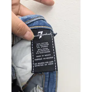 7 For All Mankind Women's Edie Jeans Crop Straight Leg High Rise Blue Denim S 27 thumbnail 13