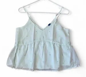 Mint green sheer cami top thumbnail 1