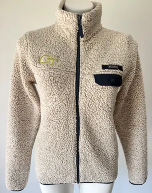 Columbia Beige Georgia Tech Fleece Zip Up Jacket  thumbnail 1
