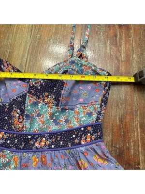 Maeve Anthropologie Patchwork Floral Sundress XS thumbnail 8