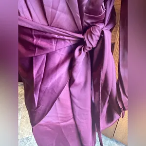 G & Y Satin Tie Waist Cocktail Mini Dress Size XL New NWT thumbnail 3