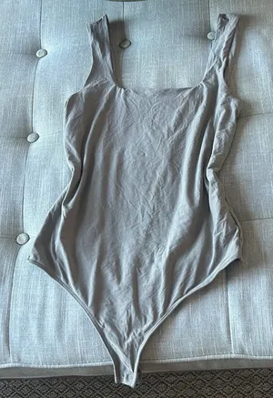 Abercrombie & Fitch Neutral Brown Sleeveless Tank Bodysuit Size Medium thumbnail 1