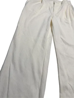🤍 Varley Aberdeen Straight Leg Pant Cord Sweat Cream Medium 🤍 thumbnail 3