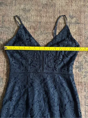 ASTR the Label Navy Lace Dress Size XS thumbnail 9