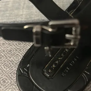 Coach Piccadilly Black Jelly Sandals 6B Quiet Luxury Heritage Slow Fashion Prep thumbnail 8