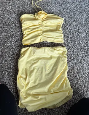Yellow Set Shein thumbnail 3