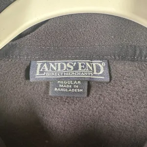 LANDS' END WOMEN'S BLACK PULLOVER FLEECE 1/4 ZIP CLOSURE SZ XL thumbnail 5