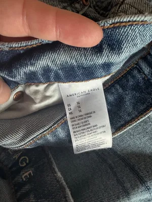 American Eagle Mid Wash Distressed Relaxed Short thumbnail 6