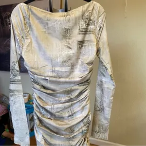 HOUSE‎ OF CB 'Lanetta' Pale Sage Print Maxi Dress NWOT size XS thumbnail 6