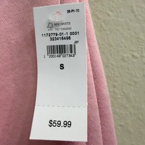 Gap Relaxed Straight-Leg Sweatpants in Pure Pink Fleece Size Small Lounge- NWT thumbnail 8