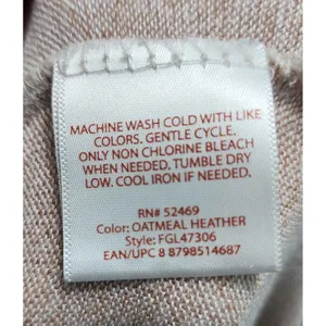 Faded Glory Women's Oatmeal Heather Long‎ Cardigan Duster Size L thumbnail 5