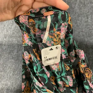 NWT FREE PEOPLE WOMEN'S SEE IT THROUGH FLORAL LONG SLEEVE MAXI DRESS Medium F11 thumbnail 5