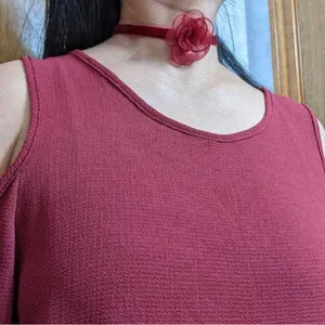 Flower Decor Choker Red thumbnail 6
